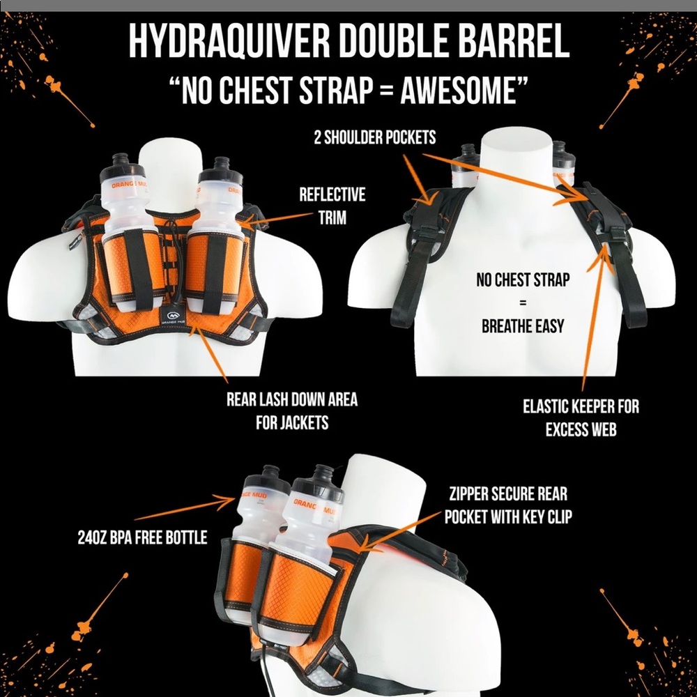 Orange mud hydraquiver double barrel unisex